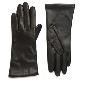 Nordstrom Cashmere Lined Leather Touchscreen Gloves
